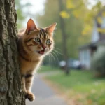 can cat die in tree