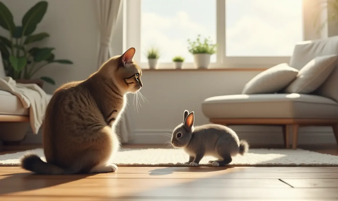 cat and bunny