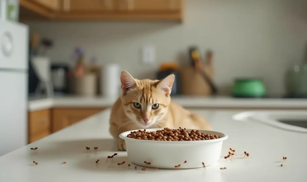 how to keep ants out of cat food