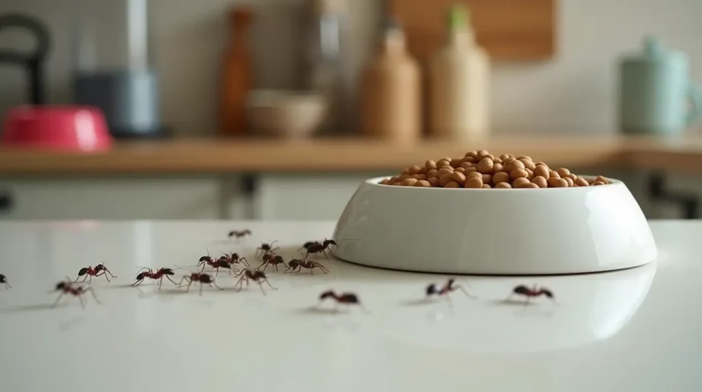 how to keep ants out of cat food