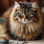 maine coon cat grooming